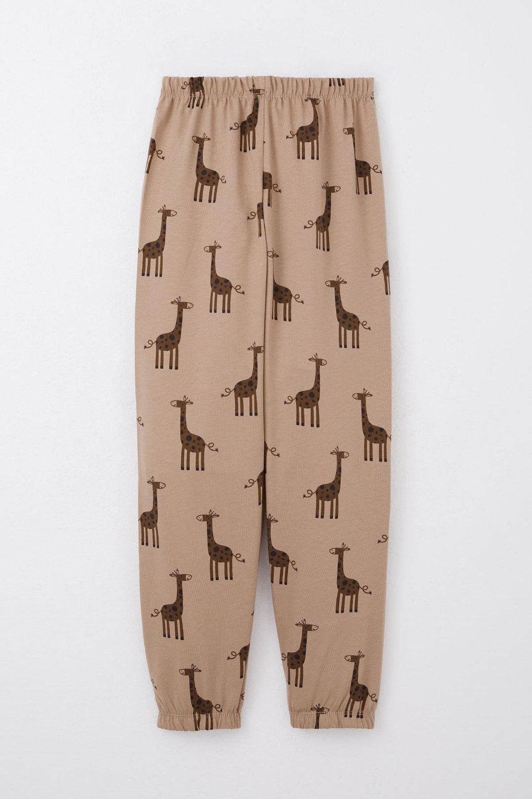 BRE Breeze Boys' Pyjama Set Cute Giraffe Patterned 4-8 Years, Mink - Ladispoli
