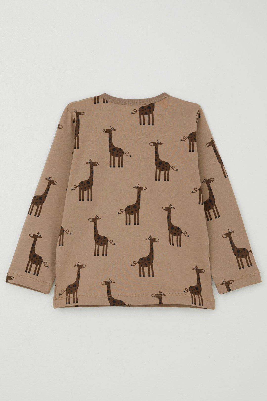 BRE Breeze Boys' Pyjama Set Cute Giraffe Patterned 1-3 Years, Mink - Centennial