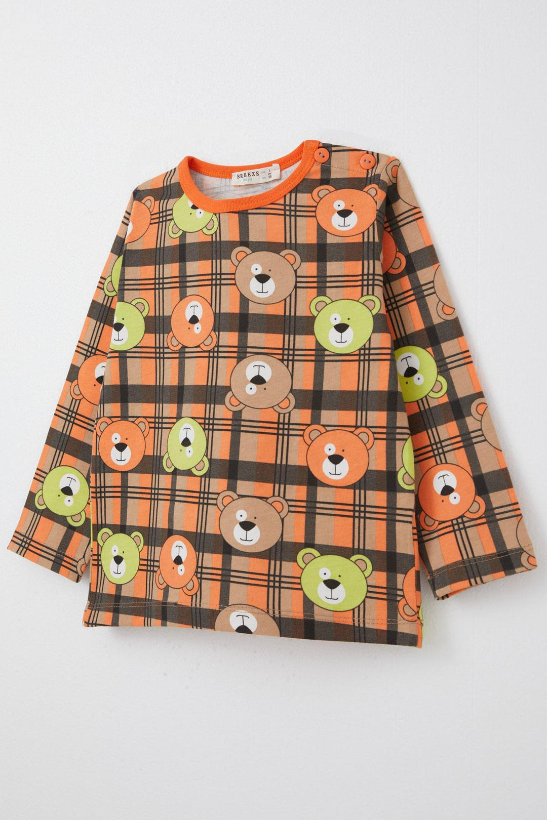 BRE Breeze Boys' Pyjama Set Cute Bear Patterned 1-3 Years, Mixed Color - Bad Oeynhausen