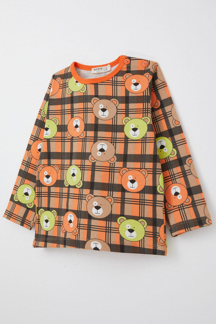 BRE Breeze Boys' Pyjama Set Cute Bear Patterned 1-3 Years, Mixed Color - Bad Oeynhausen