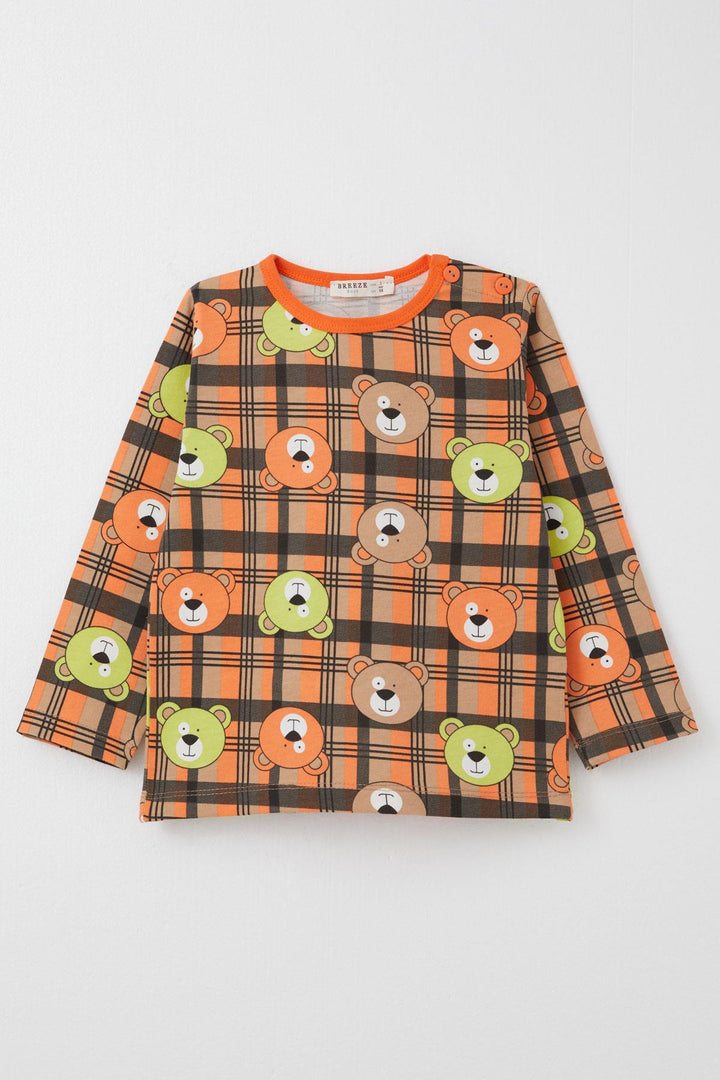 BRE Breeze Boys' Pyjama Set Cute Bear Patterned 1-3 Years, Mixed Color - Bad Oeynhausen