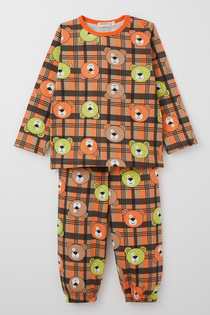 BRE Breeze Boys' Pyjama Set Cute Bear Patterned 1-3 Years, Mixed Color - Bad Oeynhausen