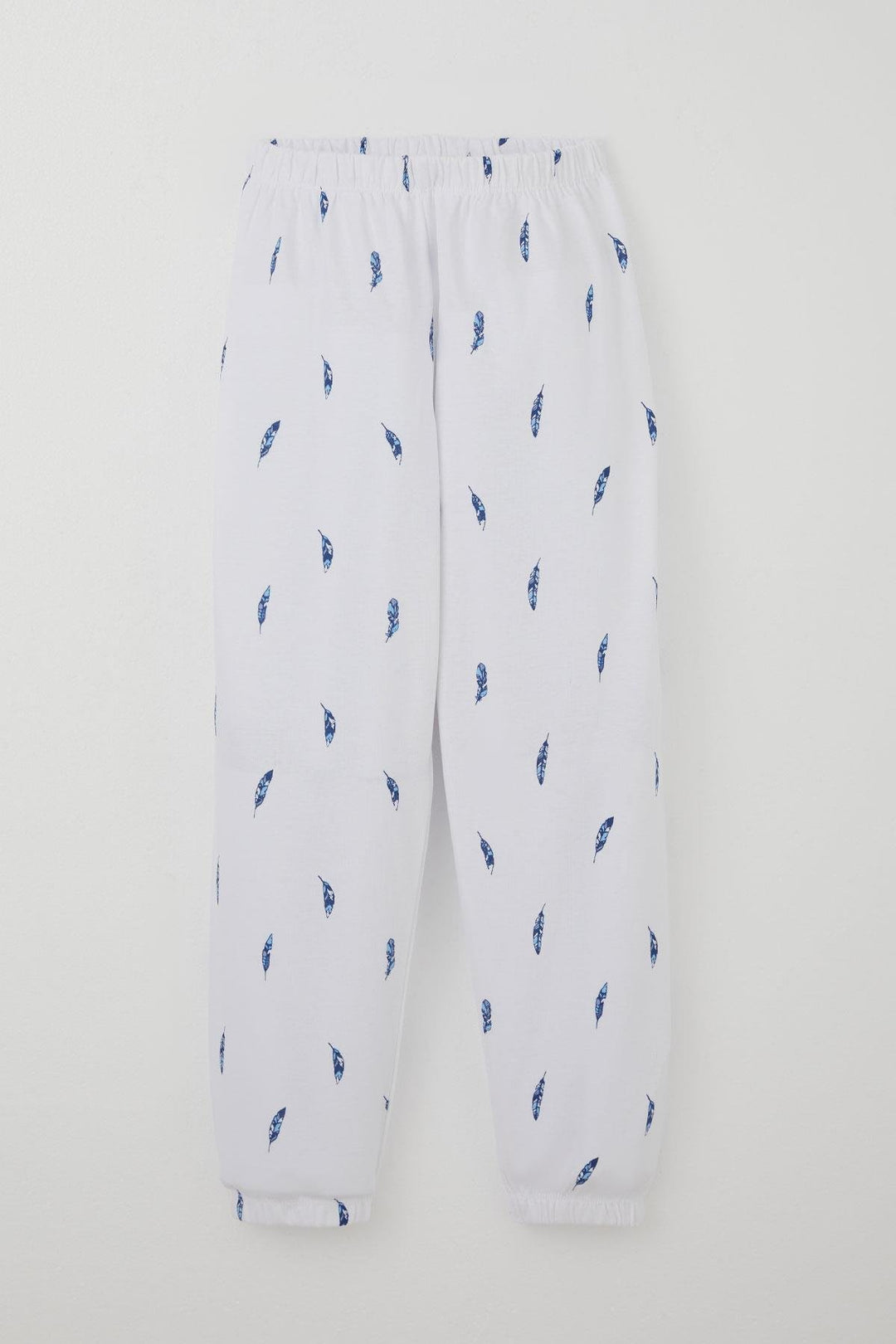 BRE Breeze Erkek Çocuk Pijama Takımı Uçan Mavi Tüy Desenli 4-8 Yaş, Beyaz - Pontiac