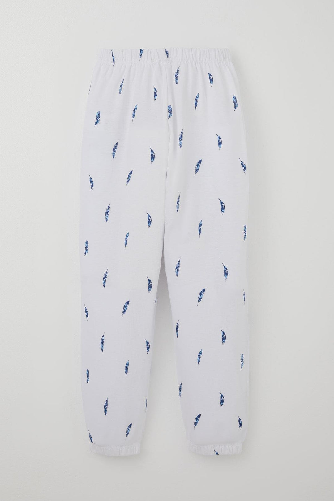 BRE Breeze Erkek Çocuk Pijama Takımı Uçan Mavi Tüy Desenli 4-8 Yaş, Beyaz - Pontiac