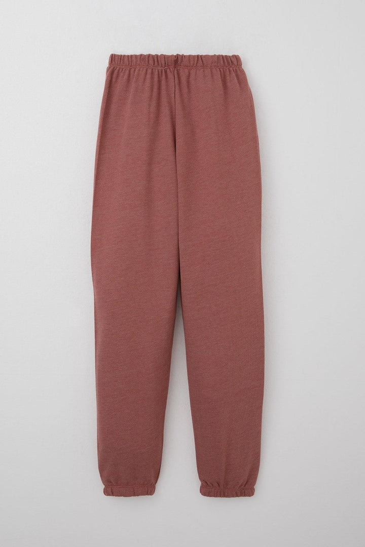 BRE Breeze Boys' Pyjama Set with Diagonal Stripe Pattern 92 Years, Terracotta - Portsmouth