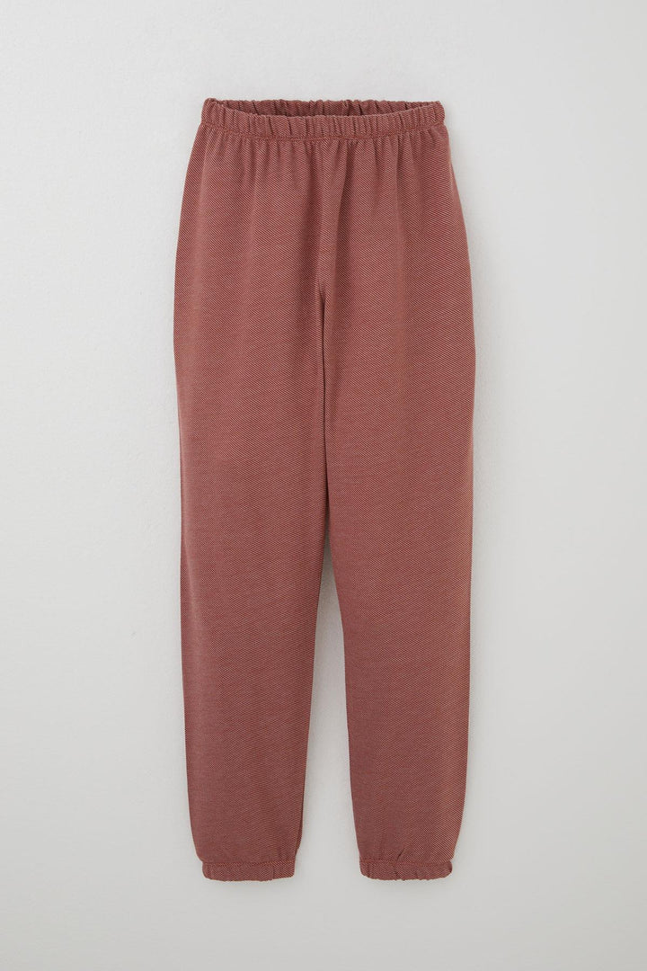 BRE Breeze Boys' Pyjama Set with Diagonal Stripe Pattern 92 Years, Terracotta - Portsmouth