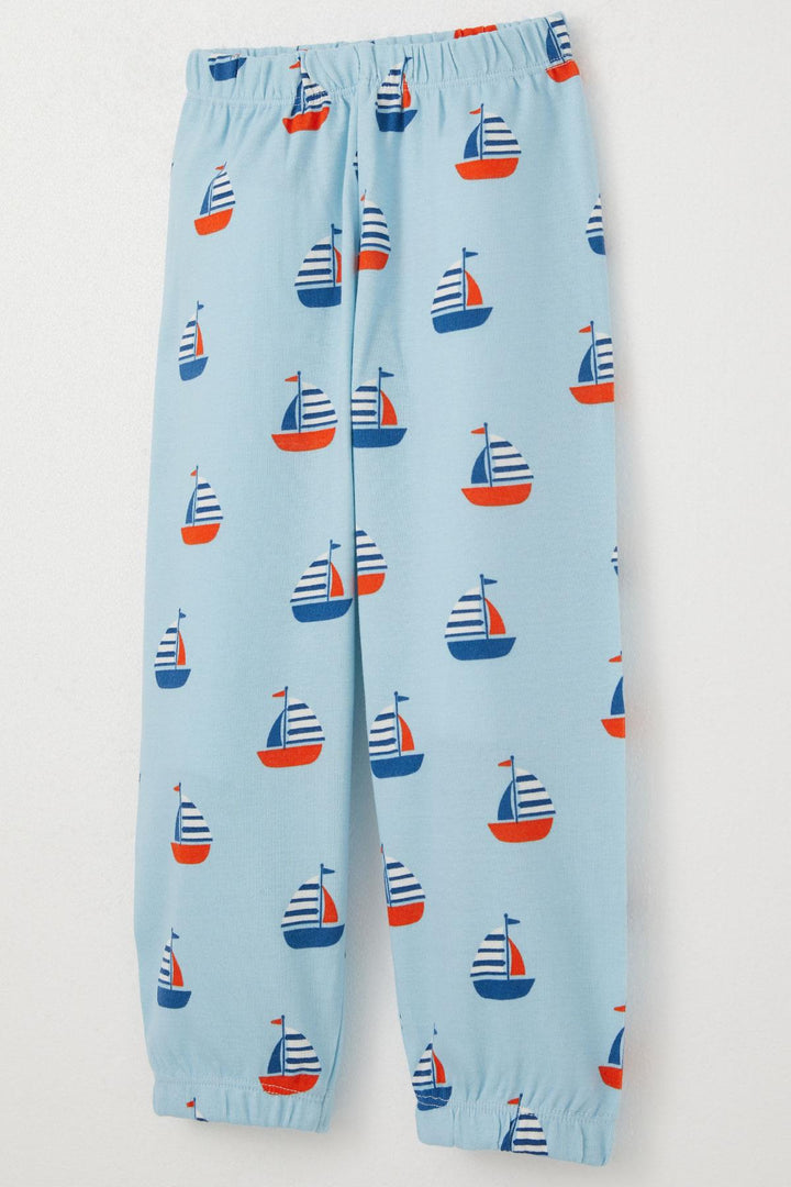 BRE Breeze Boys' Pyjama Set Sail Patterned 1-3 Years, Light Blue - Fiumicino