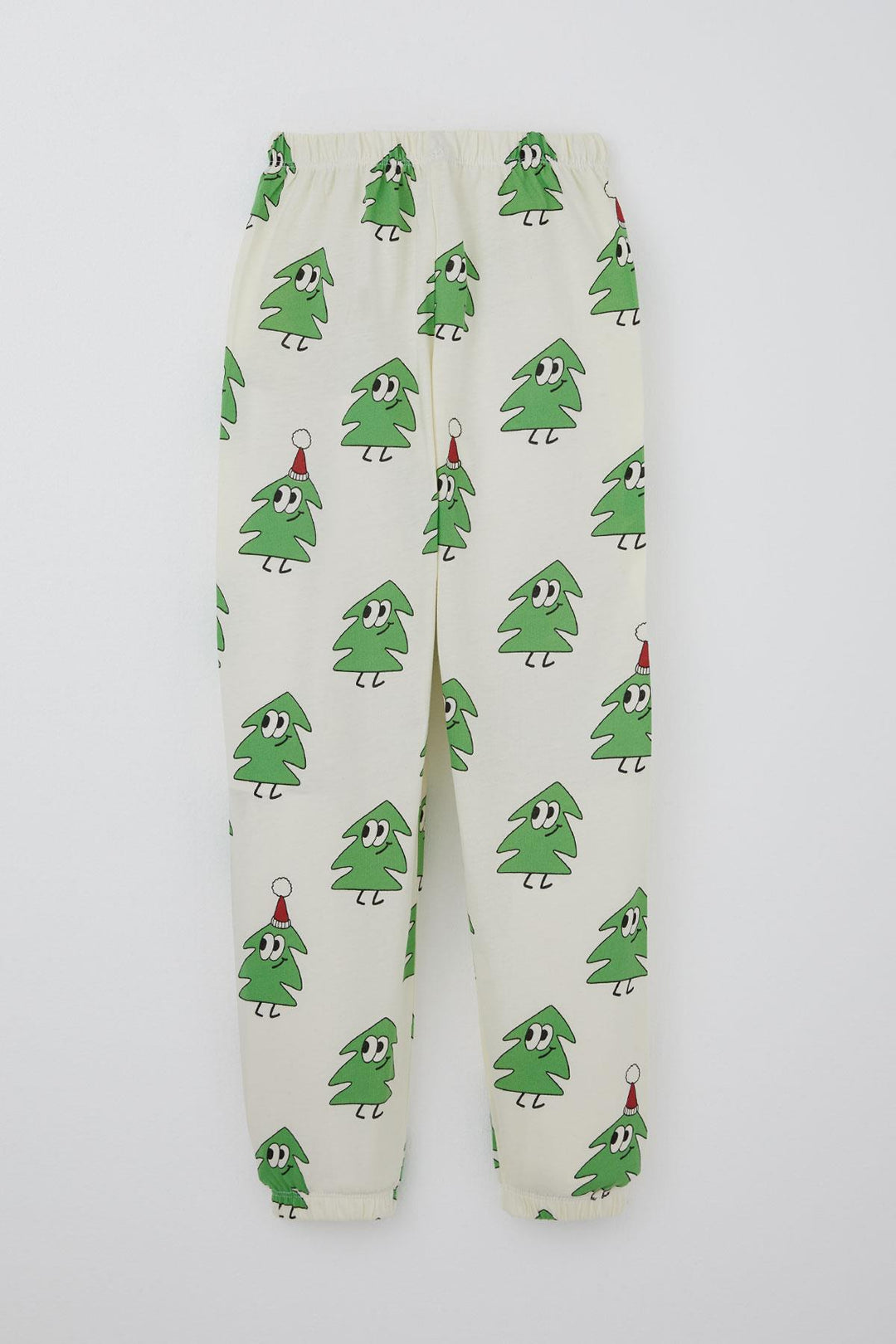 BRE Breeze Boys' Pyjama Set Christmas Themed Smiling Zip Zip Trees 4-8 Years, Cream - Huntington
