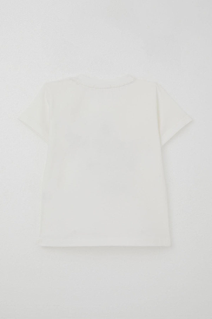 BRE Breeze Boys' Shorts Set with Car Printed Pocket Detail 1.5-5 Years, Ecru - Hinckley