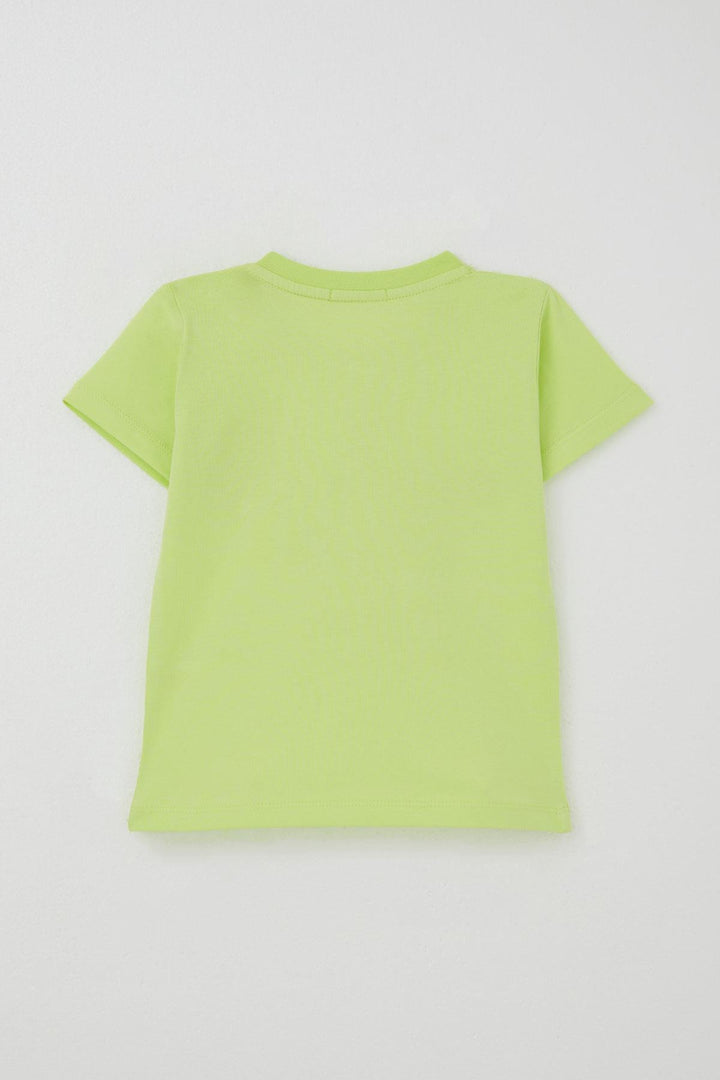 BRE Breeze Erkek Çocuk Şortlu Takım Araba Baskılı Cep Detaylı 1.5-5 Yaş, Fıstık Yeşili - Cambridge