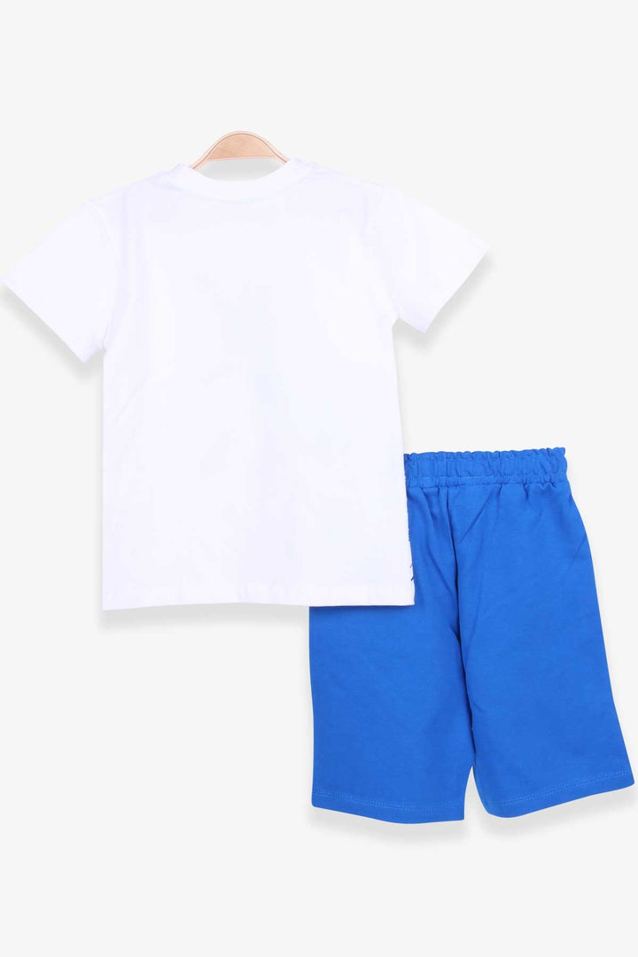 BRE Breeze Boys' Shorts Set with Dinosaur Print, 3-8 Years, Beige - Columbus