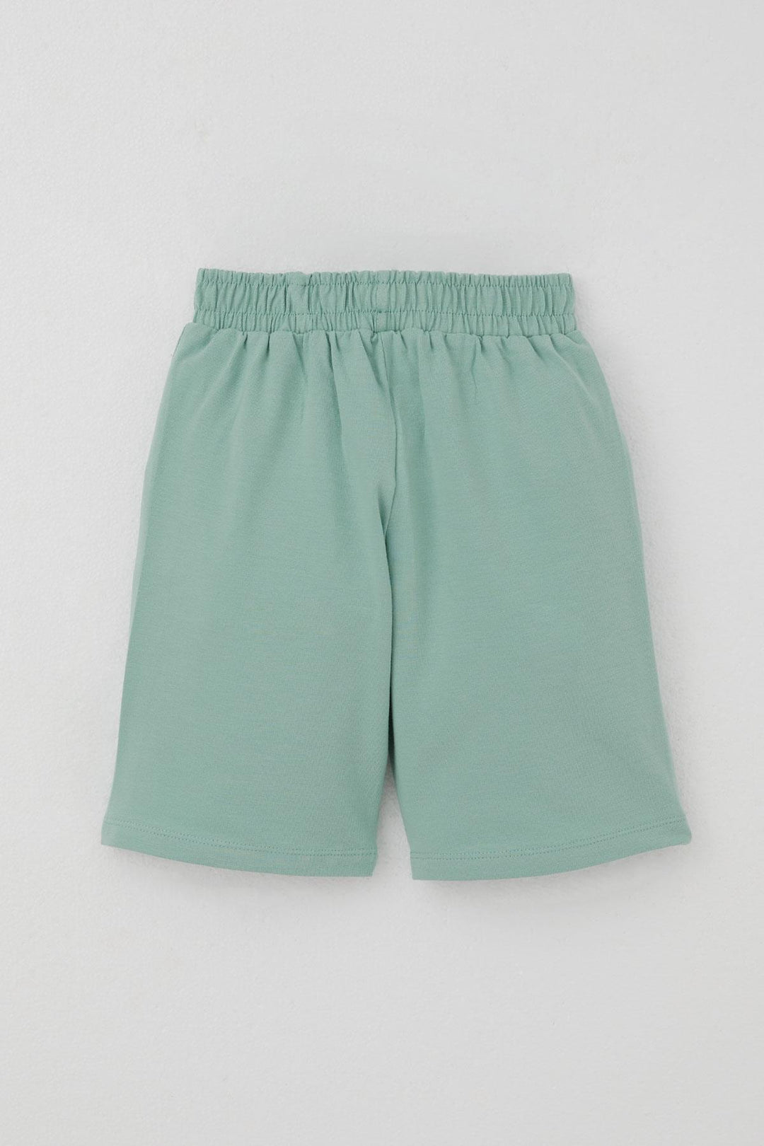 BRE Breeze Erkek Çocuk Şortlu Takım Eğlenceli İş Makineleri Desenli 1.5-5 Yaş, Su Yeşili - Klagenfurt