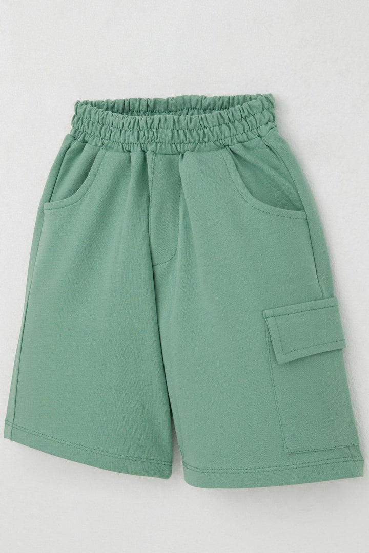 BRE Breeze Erkek Çocuk Şortlu Takım Güçlü Dinozorlar Baskılı 3-8 Yaş, Bej - Guacharachi