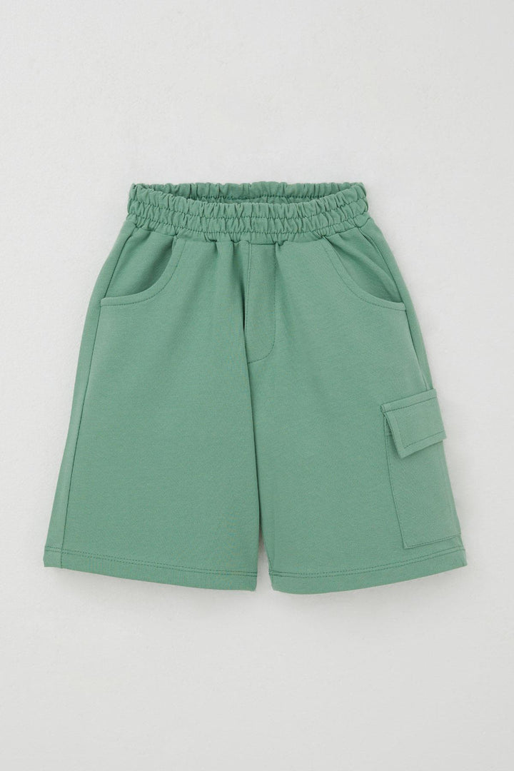 BRE Breeze Erkek Çocuk Şortlu Takım Güçlü Dinozorlar Baskılı 3-8 Yaş, Bej - Guacharachi