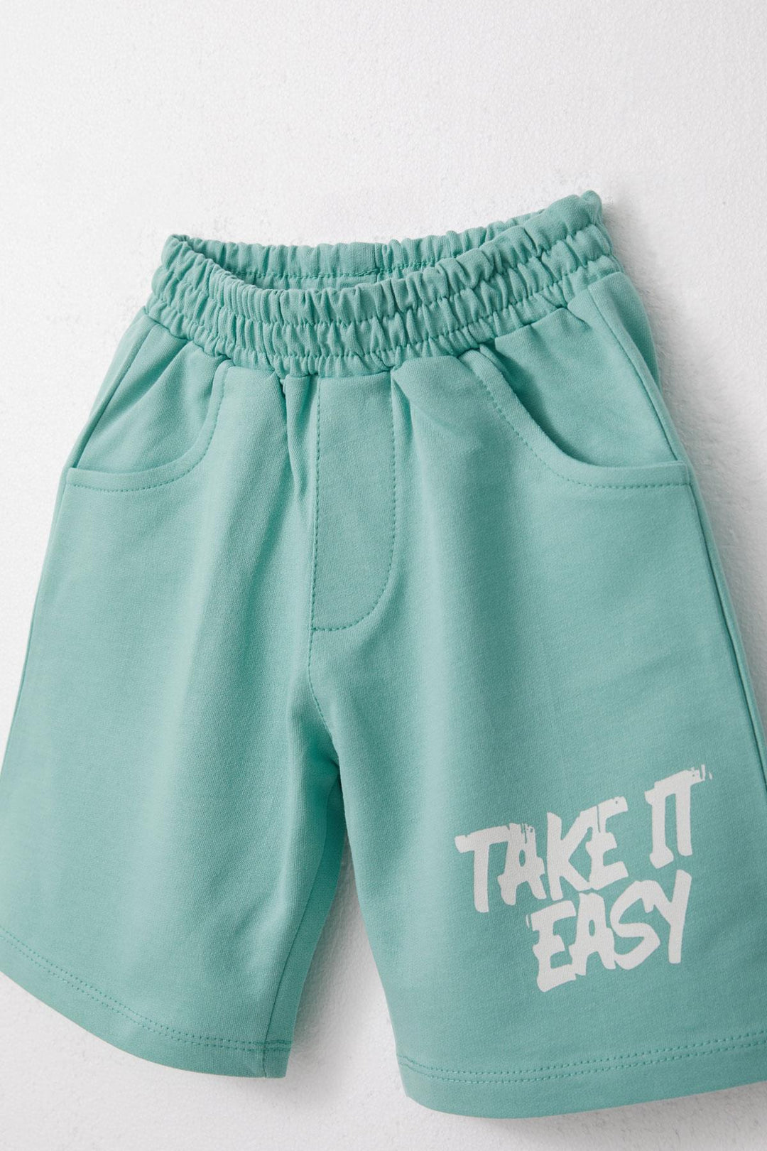 BRE Breeze Boys' Shorts Set with Cool Bear, 3-8 Years, Beige - Dublin