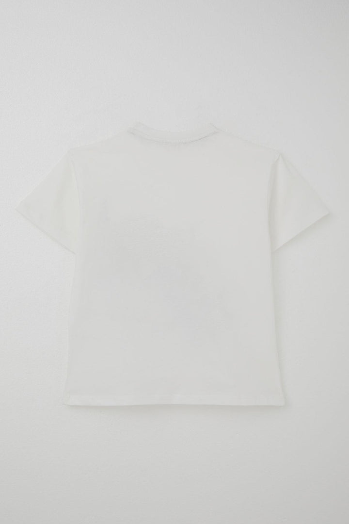 BRE Breeze Boys' Shorts Set Cool Skateboarder Printed 84 Years, Ecru - Playa del Carmen