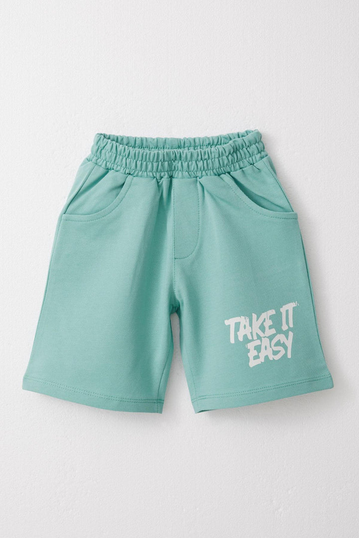 BRE Breeze Boys' Shorts Set with Cool Bear, 3-8 Years, Beige - Dublin