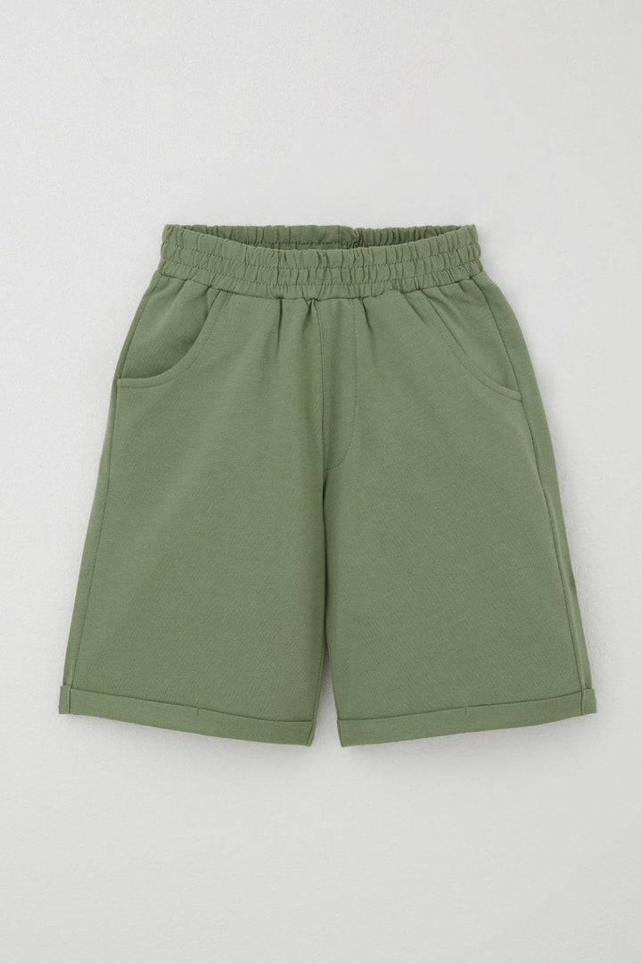 BRE Breeze Boys' Shorts Set Embossed Printed 50 Years, Ecru - Rheine