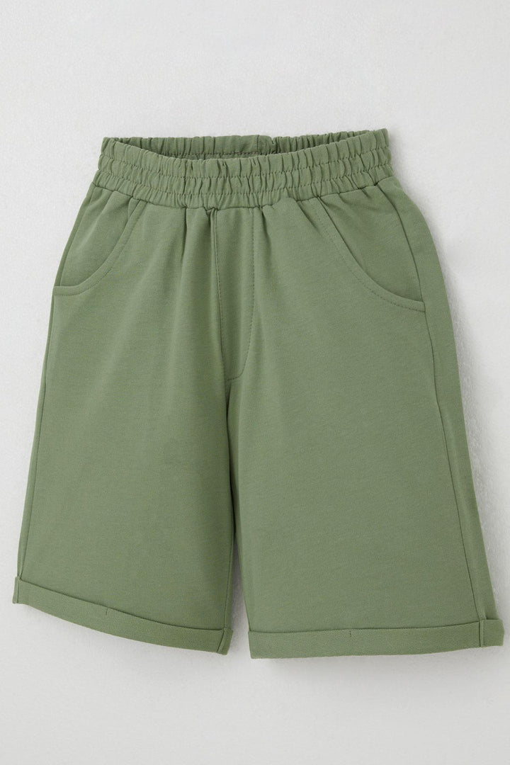 BRE Breeze Boys' Shorts Set Embossed Printed 50 Years, Ecru - Rheine