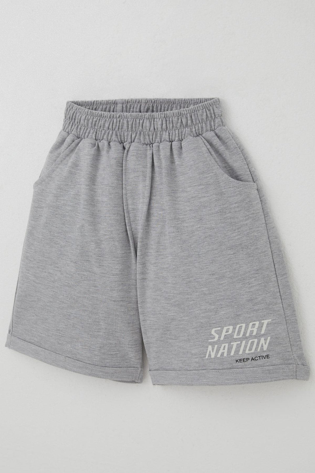 BRE Breeze Erkek Çocuk Şortlu Takım Kaykay Kralı 84 Yaş, Ekru - Bryan