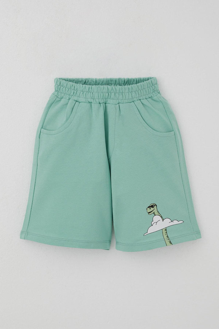 BRE Breeze Boys' Shorts Set Adventurous Dinosaur Printed 2-6 Years, White - Aubagne