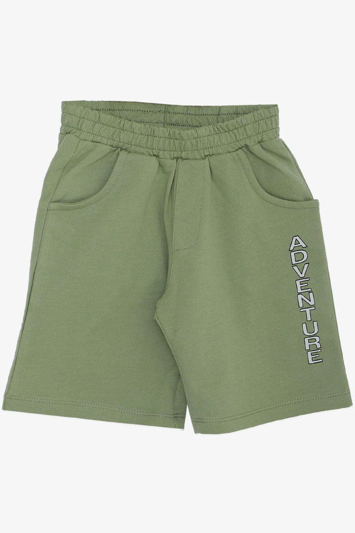 طقم شورت للأولاد من BRE Breeze بتصميم حديقة المغامرات مطبوع عليه ديناصور صيفي منقوش 2-6 سنوات، مزيج رمادي فاتح - لونسيستون
