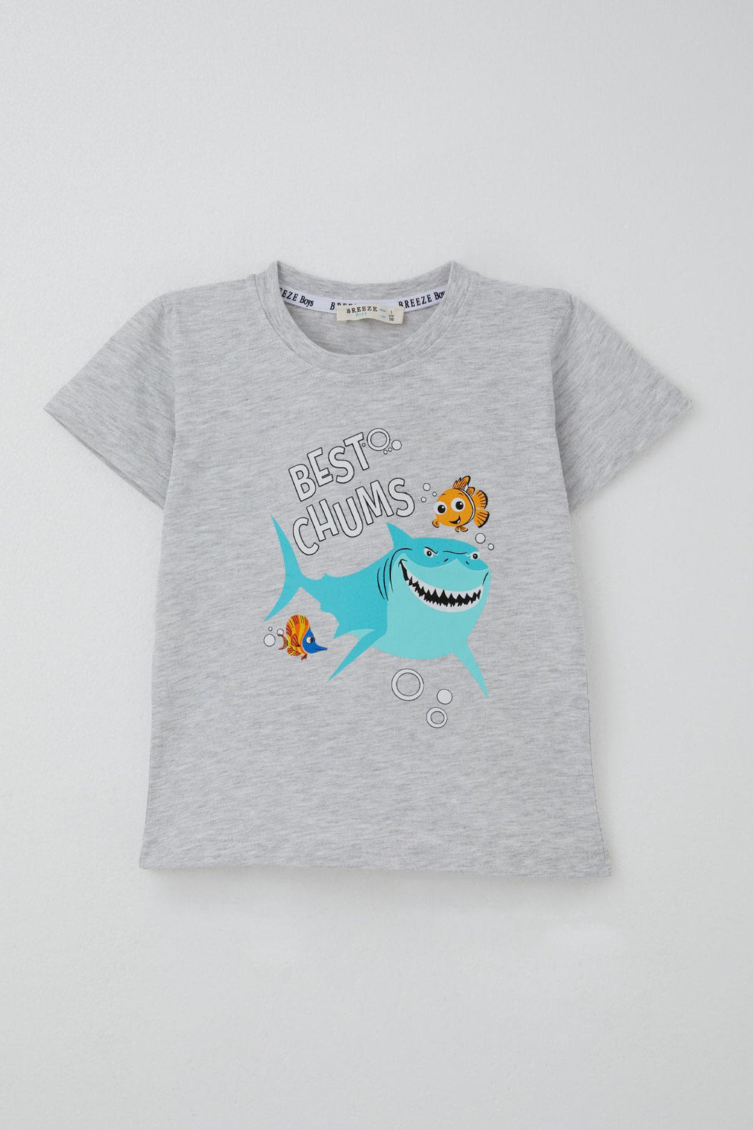 BRE Breeze Boys' Shorts Set Blue Heroes of the World 1.5-5 Years, Light Grey Melange - Fairborn