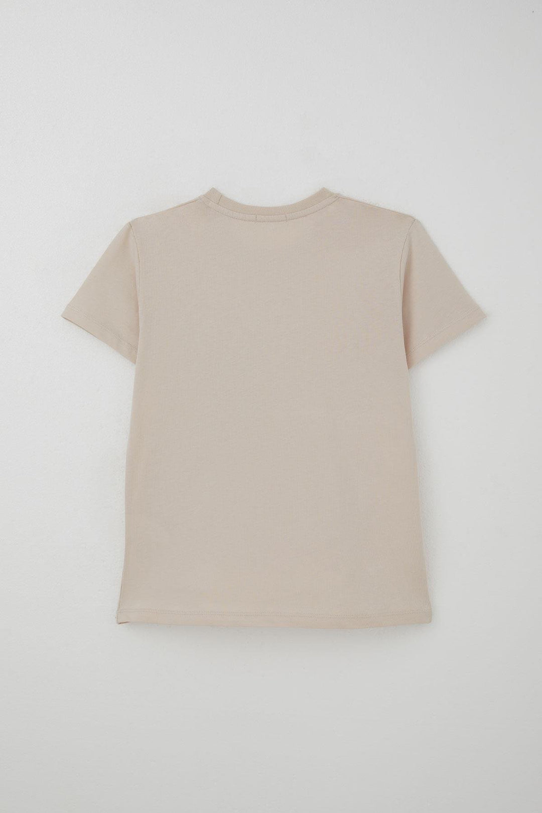 BRE Breeze Erkek Çocuk Şortlu Takım Püskürtme Boya Desenli Yazı Baskılı 50 Yaş, Bej - Bunbury