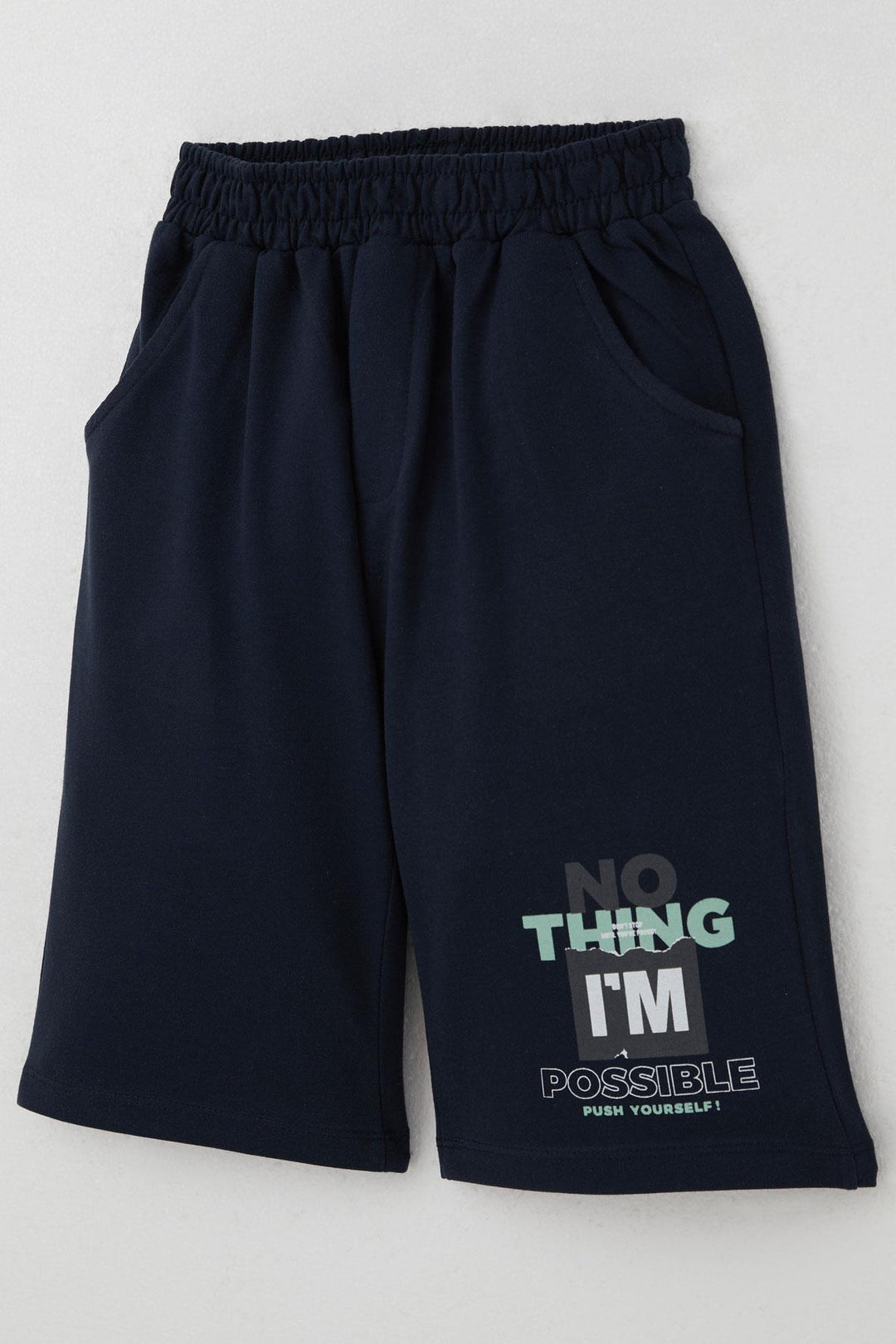 BRE Breeze Boys' Shorts Set Spray Paint Patterned with Printed Writing 50 Years, Mint Green - Böblingen