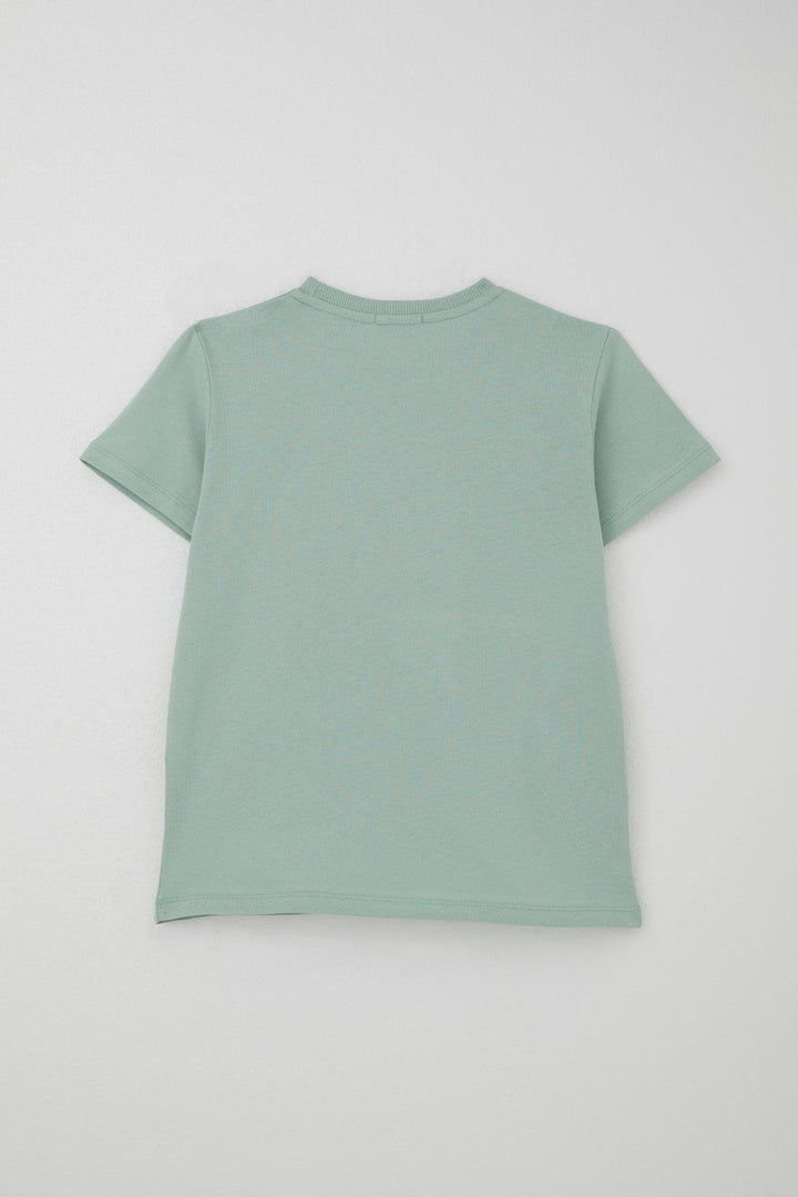 BRE Breeze Boys' Shorts Set Spray Paint Patterned with Printed Writing 50 Years, Mint Green - Böblingen