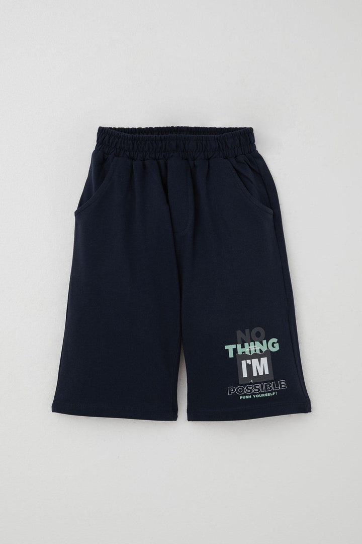 BRE Breeze Boys' Shorts Set Spray Paint Patterned with Printed Writing 50 Years, Mint Green - Böblingen