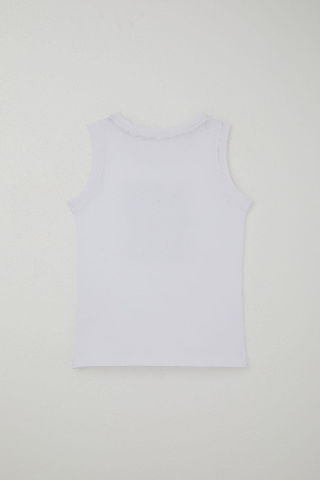 BRE Breeze Boys' Short Set Sleeveless Summer Printed Lace-Up Accessorized 84 Years, White - Mazatlán