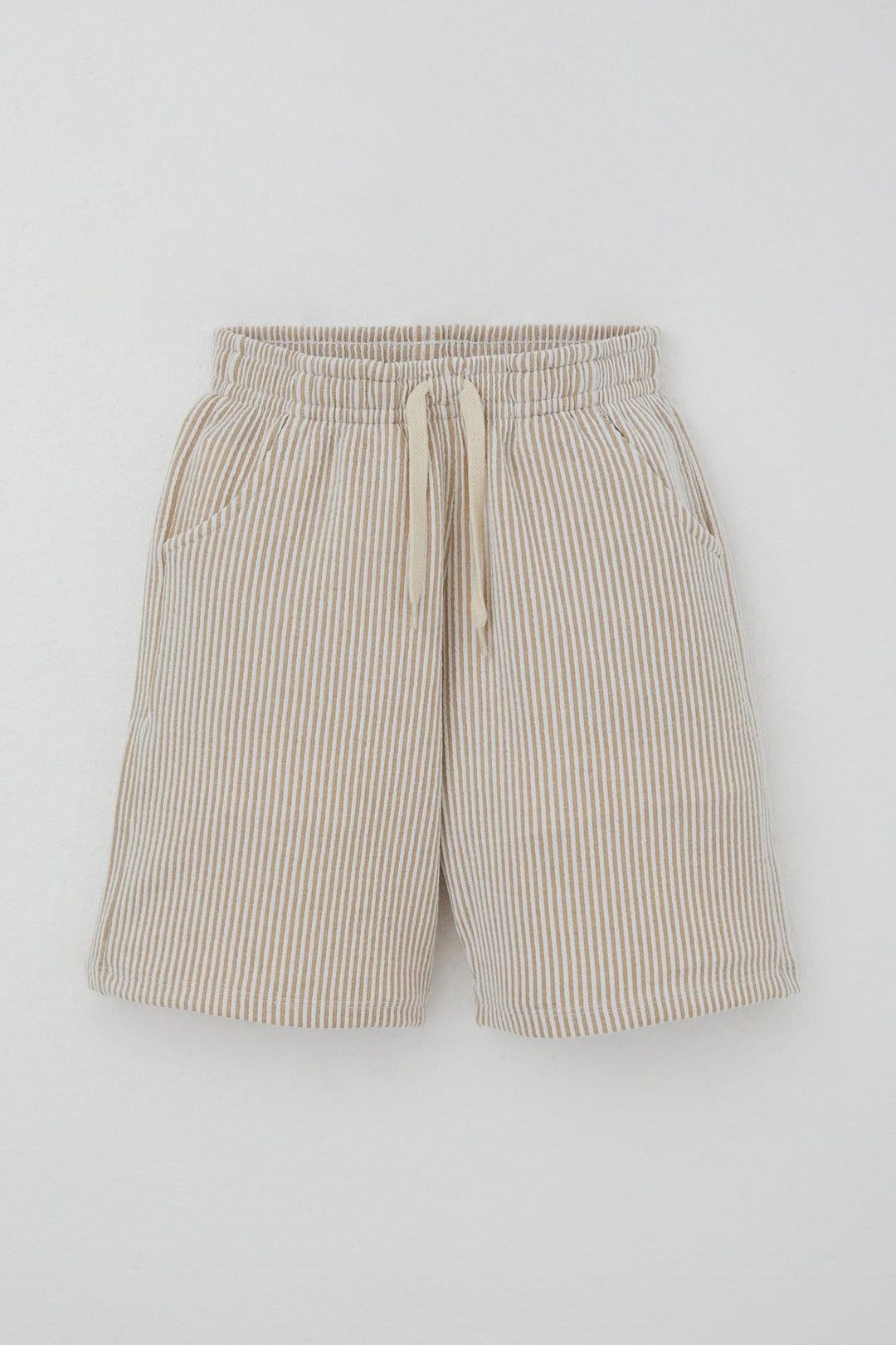 BRE Breeze Boys' Shorts Set Sleeveless Printed with Lace Accessory 84 Years, Cream - Níkaia