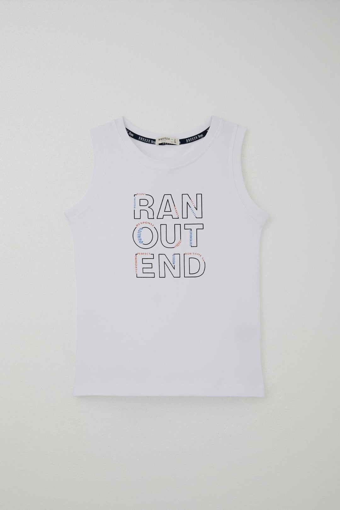 BRE Breeze Boys' Shorts Set Sleeveless Summer Printed Lace-Up Accessorized 84 Years, White - Las Maravillas