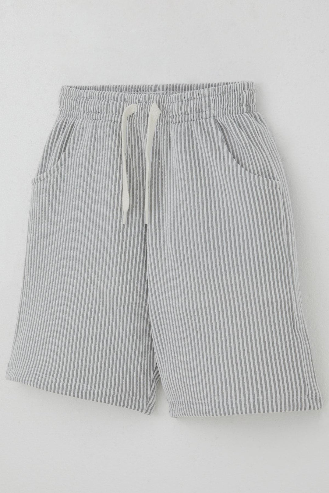 BRE Breeze Boys' Shorts Set Sleeveless Summer Printed Lace-Up Accessorized 84 Years, White - Marana