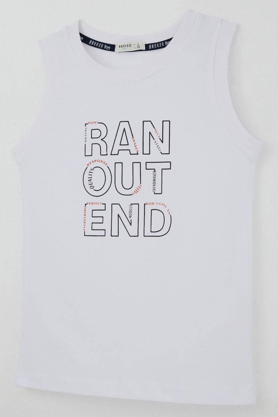 BRE Breeze Boys' Shorts Set Sleeveless Summer Printed Lace-Up Accessorized 84 Years, White - Maddaloni