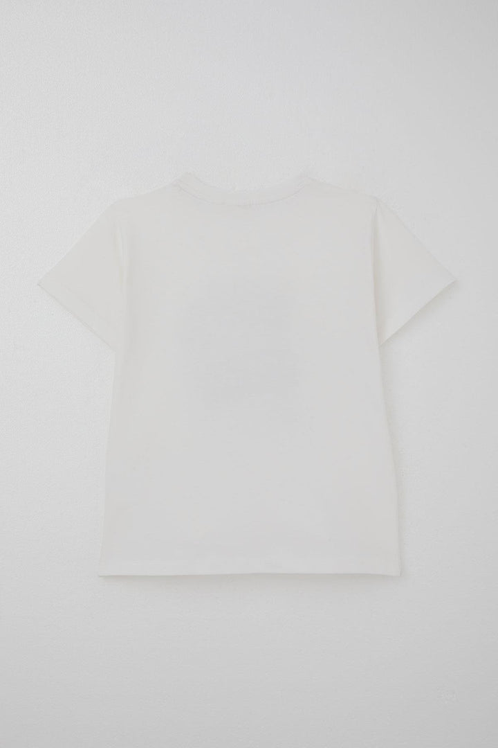 BRE Breeze Boys' Shorts Set Holiday Themed Palm Tree Printed 5-9 Years, White - Richmond