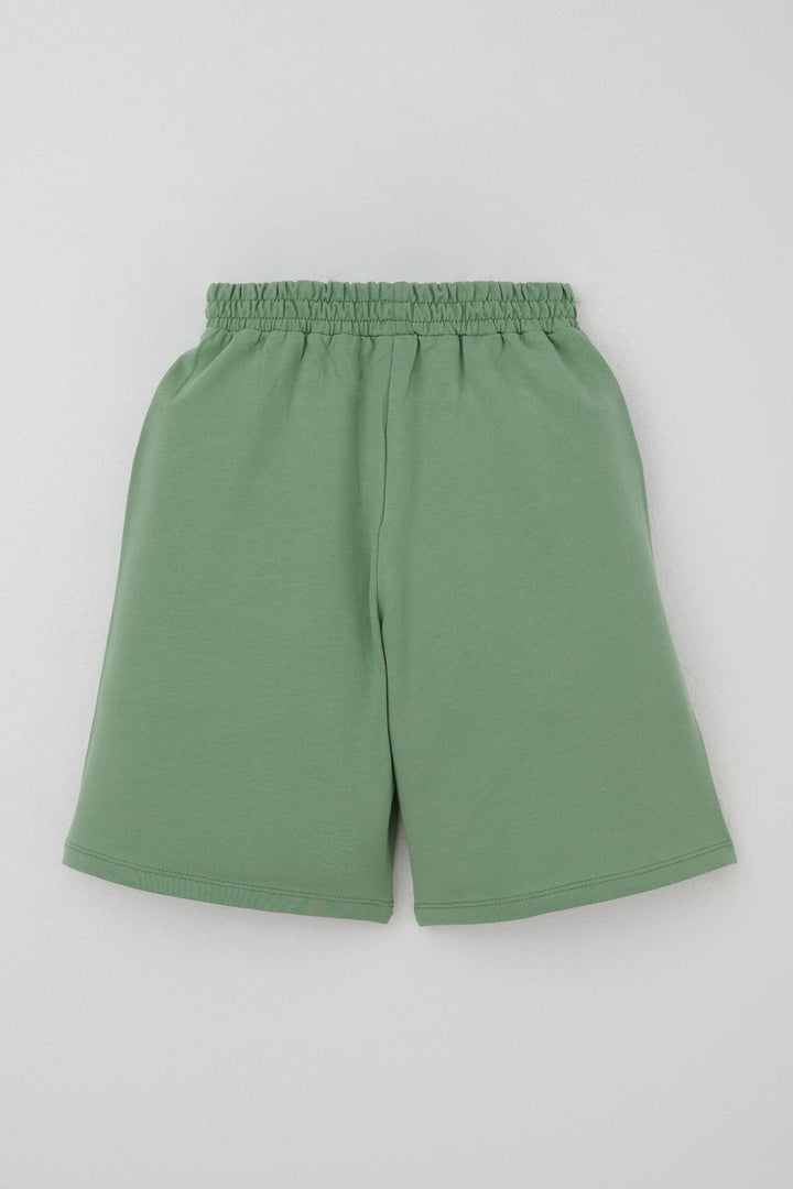 BRE Breeze Boys' Shorts Set Holiday Themed Palm Tree Printed 5-9 Years, White - Richmond