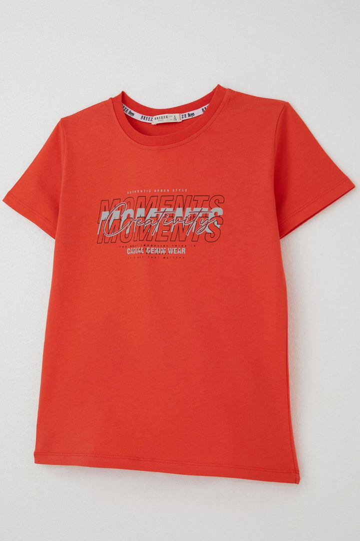 BRE Breeze Erkek Çocuk Şortlu Takım Yazı Baskılı Beli Lastikli 84 Yaş, Narçiçeği - University Place