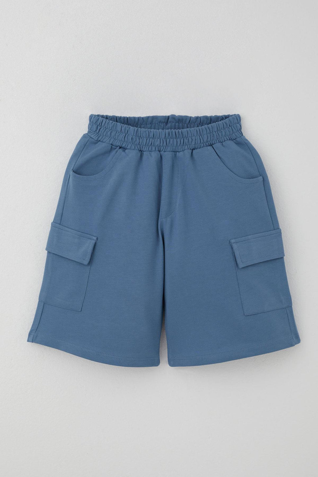 BRE Breeze Boys' Shorts Set with Printed Writing Cargo Pocketed 62 Years, White - Norristown