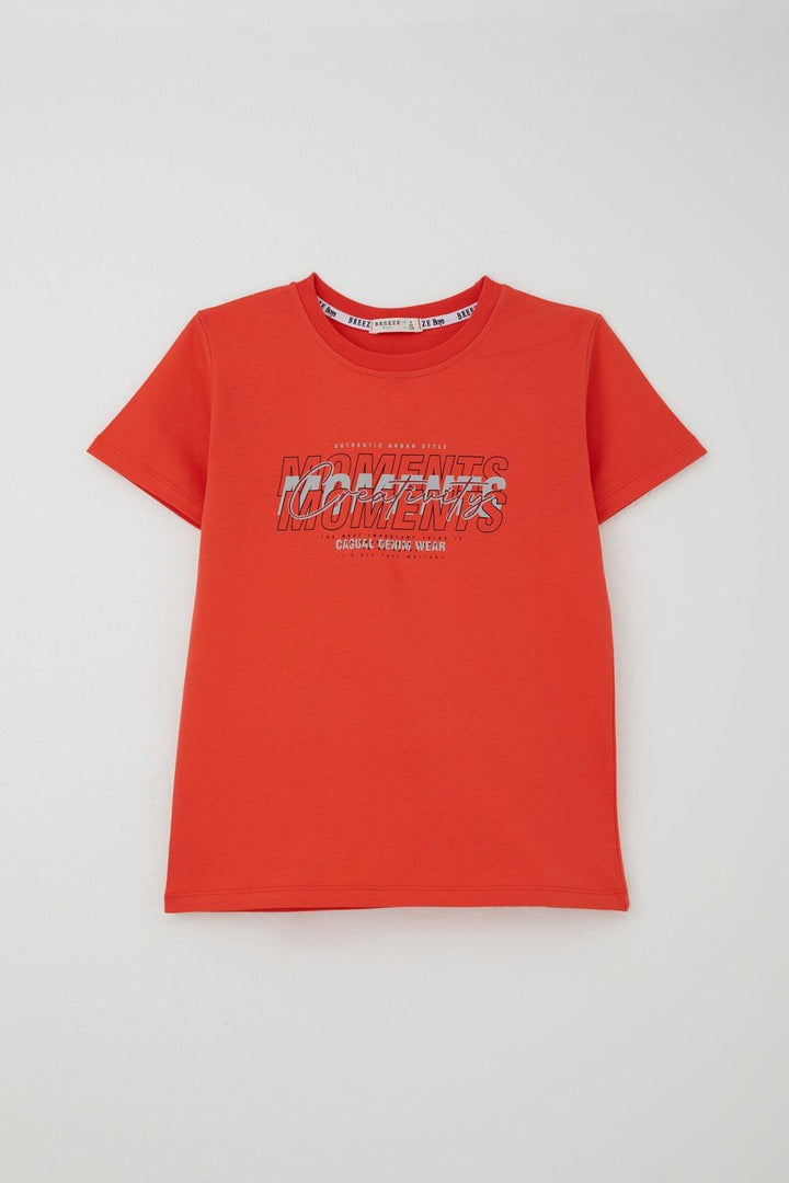 BRE Breeze Erkek Çocuk Şortlu Takım Yazı Baskılı Beli Lastikli 84 Yaş, Narçiçeği - University Place