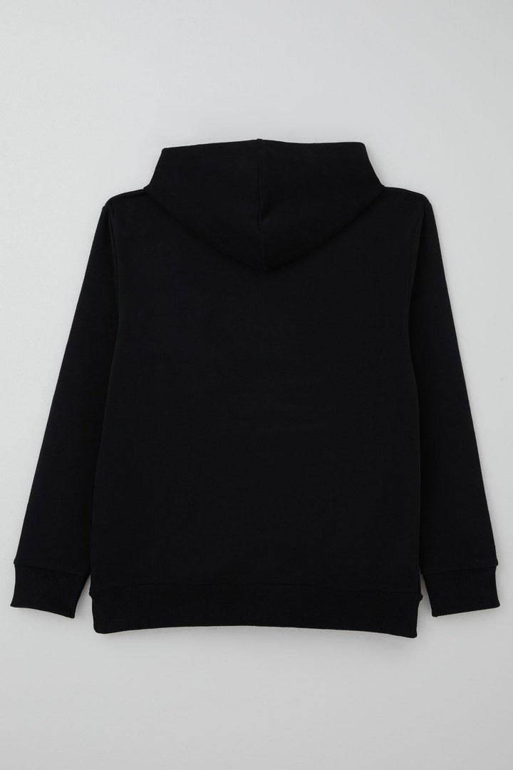 BRE Breeze Boys' Sweatshirt with A Letter Embroidery Crest, 94 Years, Black - Valle Hermoso