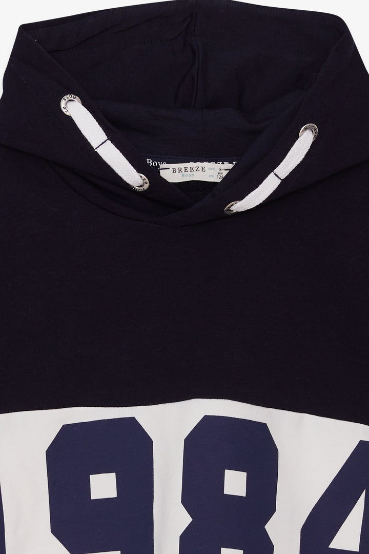 BRE Breeze Boys' Sweatshirt Printed 84 Years, Navy Blue - Rayleigh