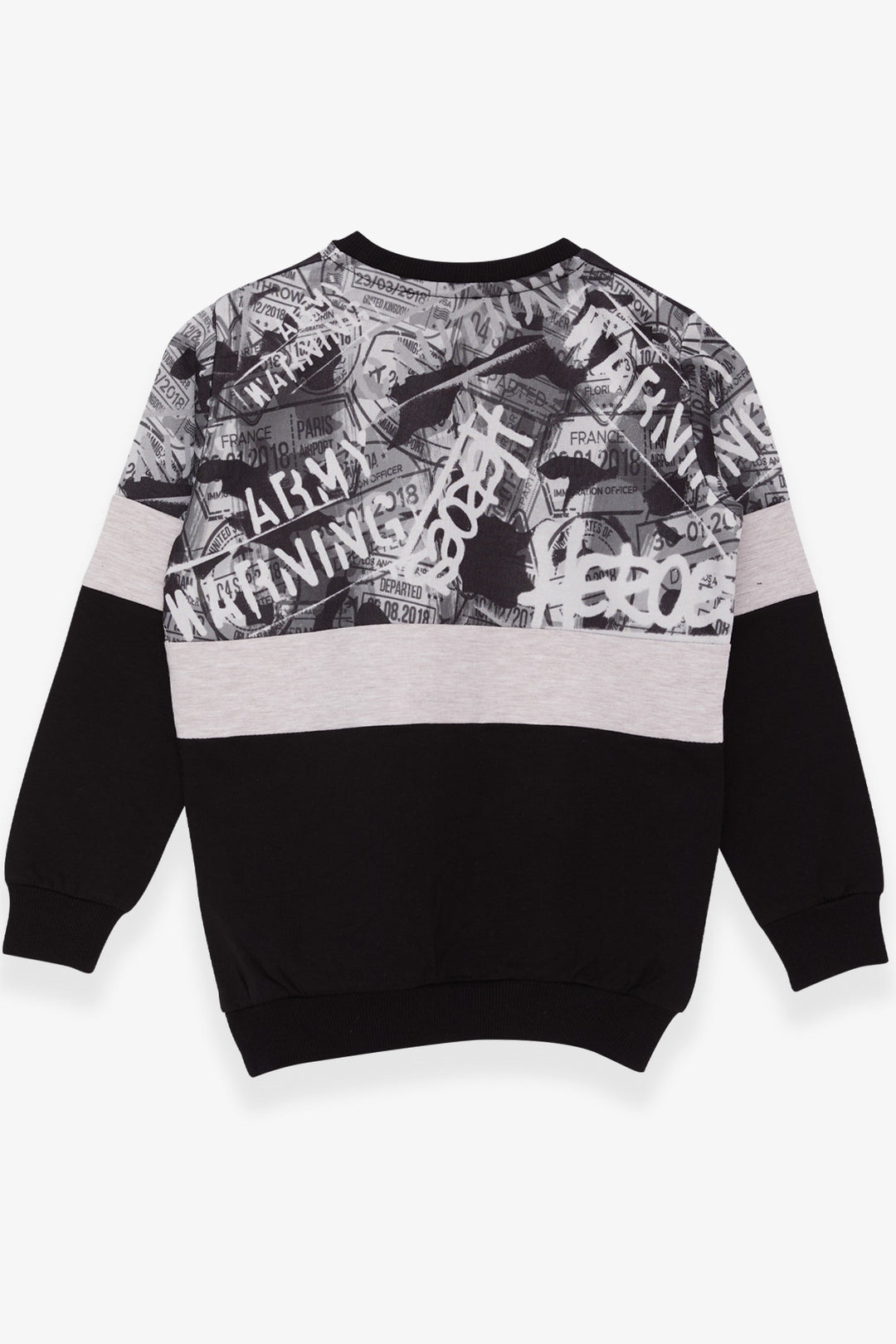 BRE Breeze Boys' Sweatshirt Patterned 62 Years, Black - Datteln