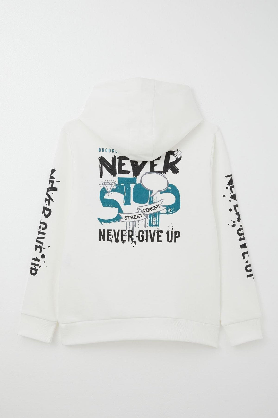BRE Breeze Boys' Sweatshirt with Kangaroo Pocket Hoodie, 96 Years, Ecru - Owensboro