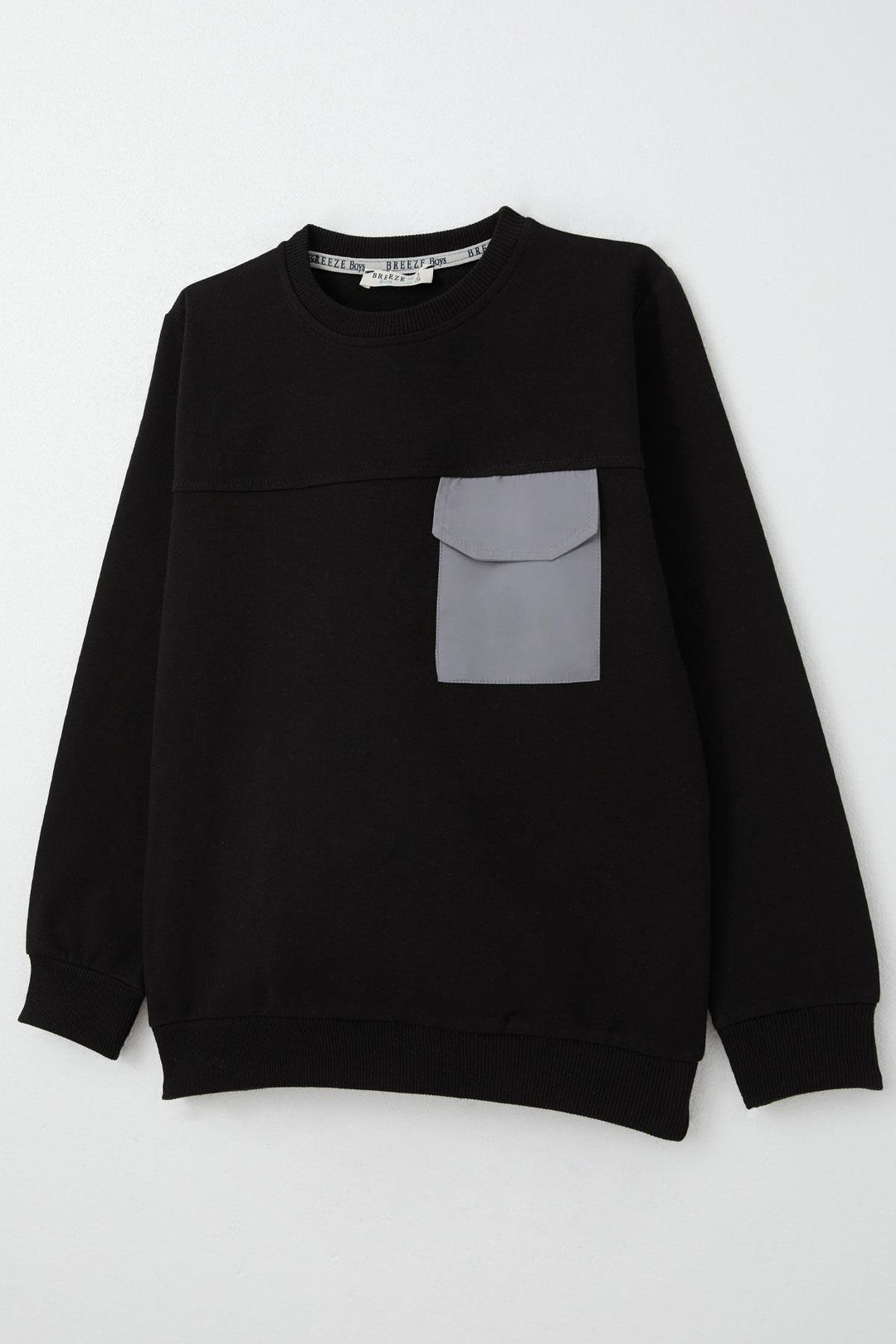 BRE Breeze Boys' Sweatshirt with Hooded Pocket Detail, 62 Years, Black - Basingstoke