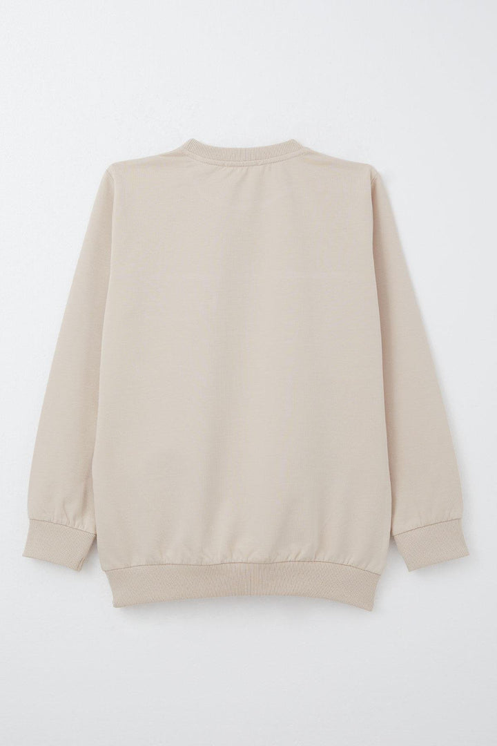 BRE Breeze Boys' Sweatshirt with Hooded Pocket Detail, 62 Years, Beige - Royal Tunbridge Wells