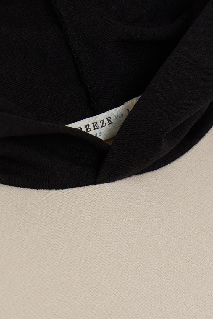 BRE Breeze Girls & Boys Boys Sweatshirt Hooded Printed 84 Years, Beige - Bendigo