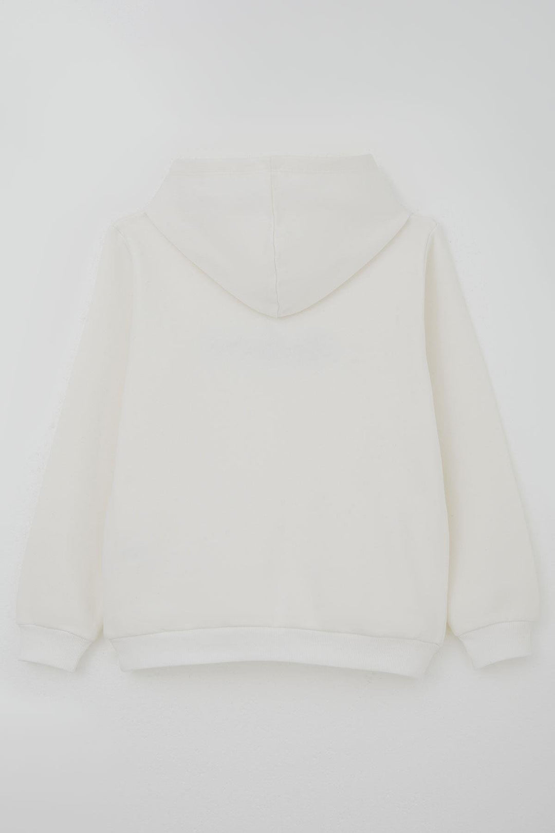 BRE Breeze Boys' Sweatshirt with Hood and Embroidered Writing, 4-8 Years, Ecru - Cortazar