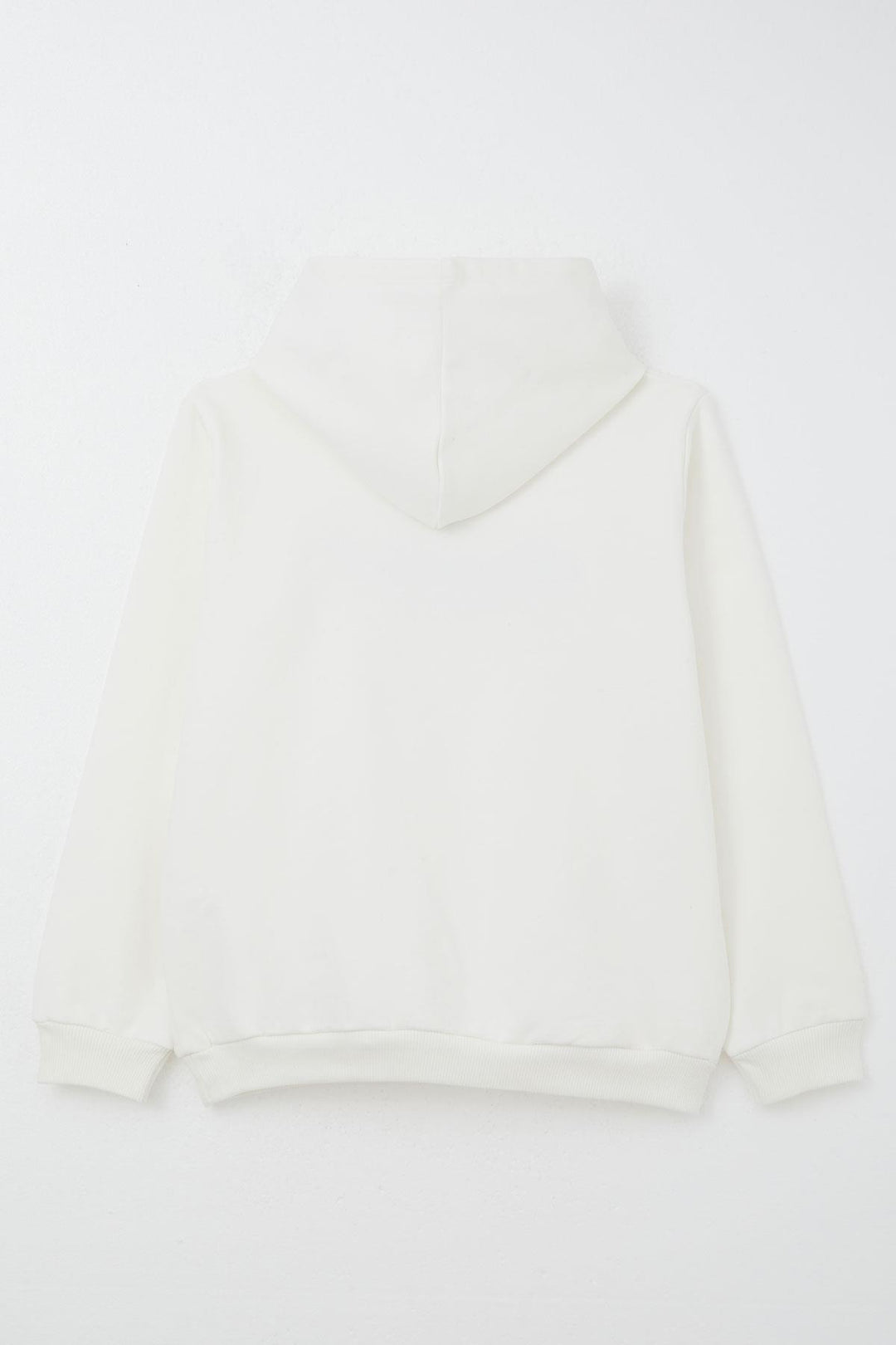 BRE Breeze Boys' Sweatshirt with Hood Kangaroo Pocket Embroidered Writing 4-8 Years, Beige - Miahuatlán de Porfirio Díaz